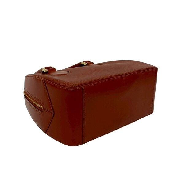 LOUIS VUITTON Authentic Brown Leather Boston Bag - Picture 7 of 9